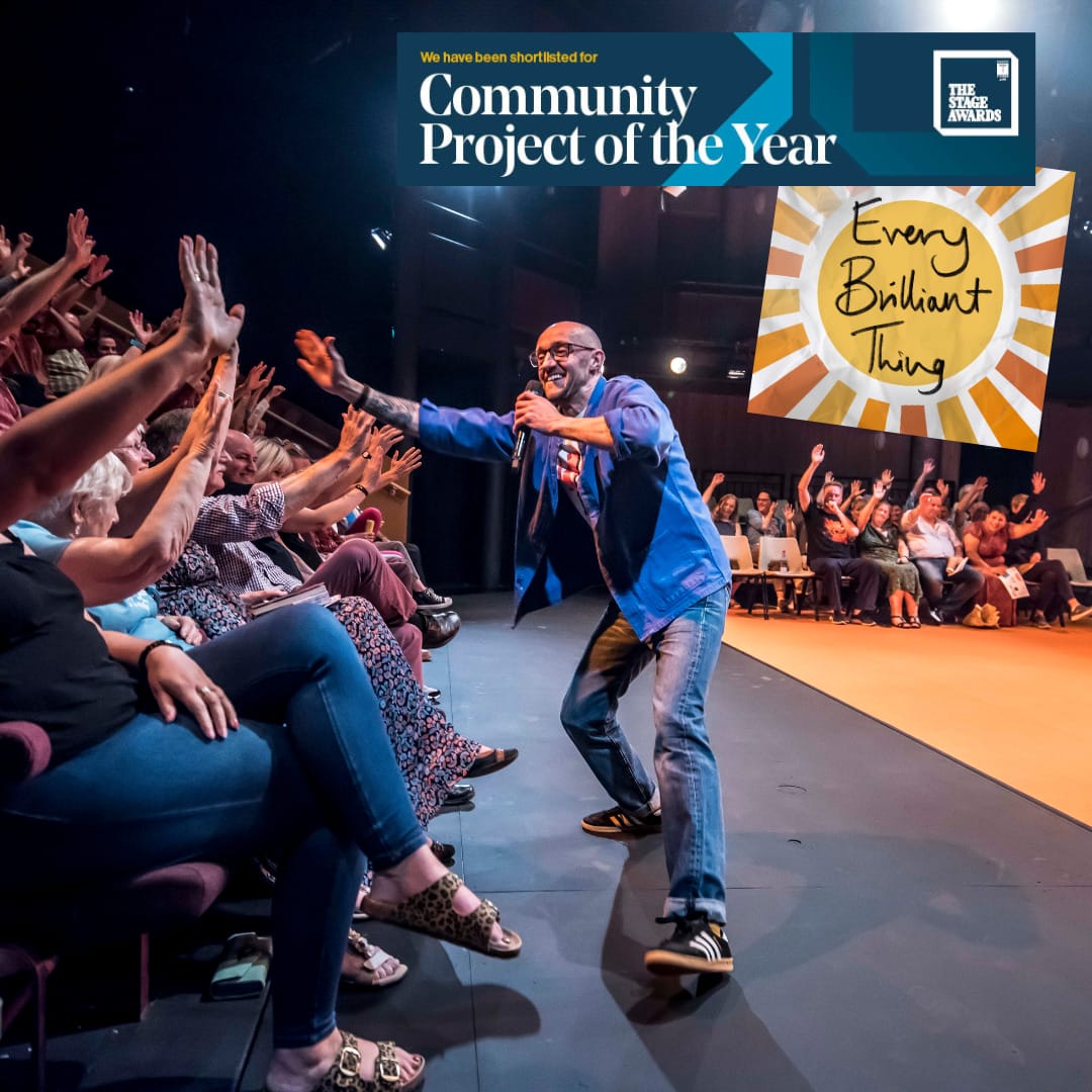 Every Brilliant Thing nominated for the Stage Awards 2024