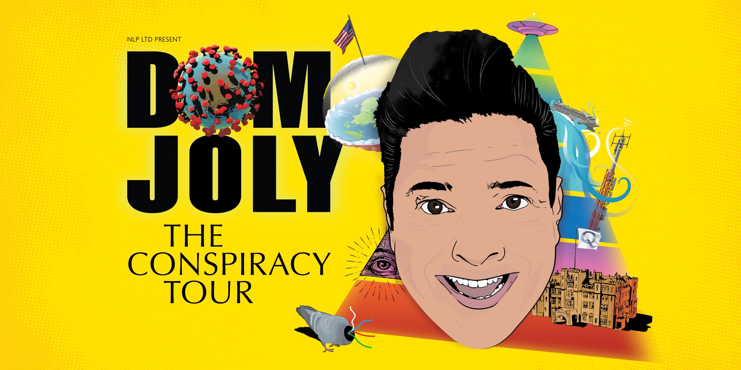 Multi-award winning comedian Dom Joly brings his new comedy show to Theatre by the Lake