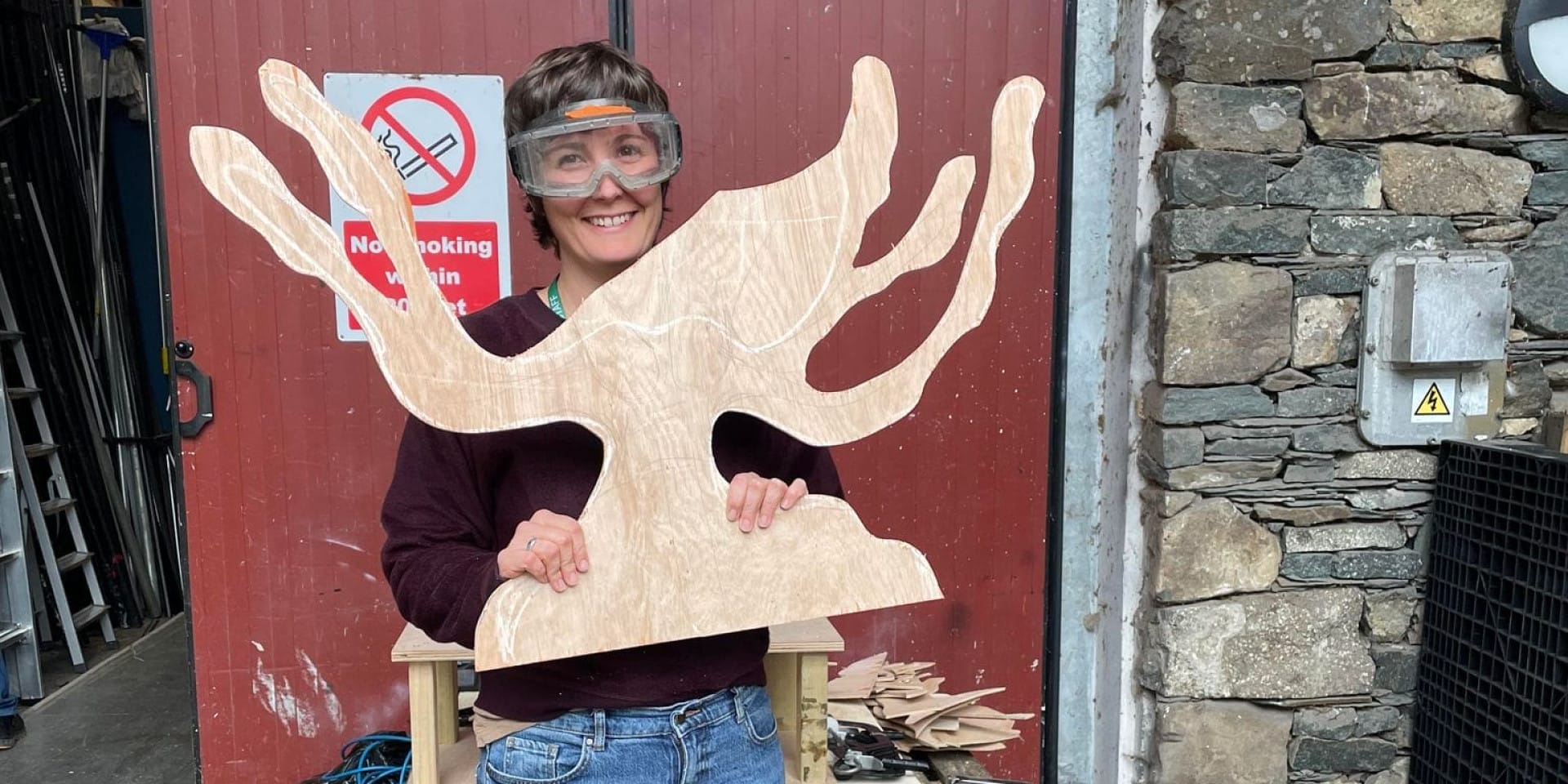 Fi doesn&#8217;t just design sets, she helps make them too!