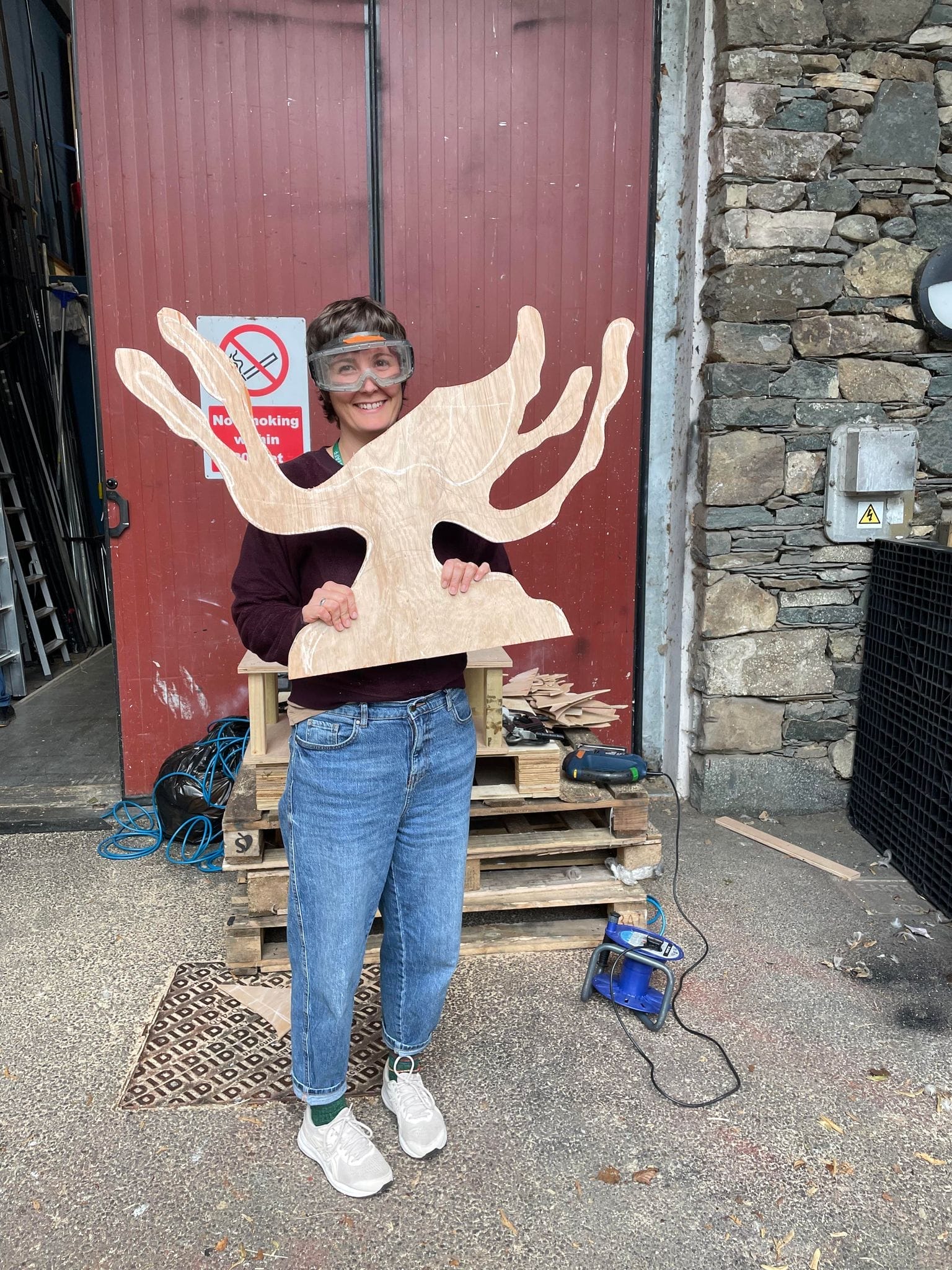 Fi doesn&#8217;t just design sets, she helps make them too!