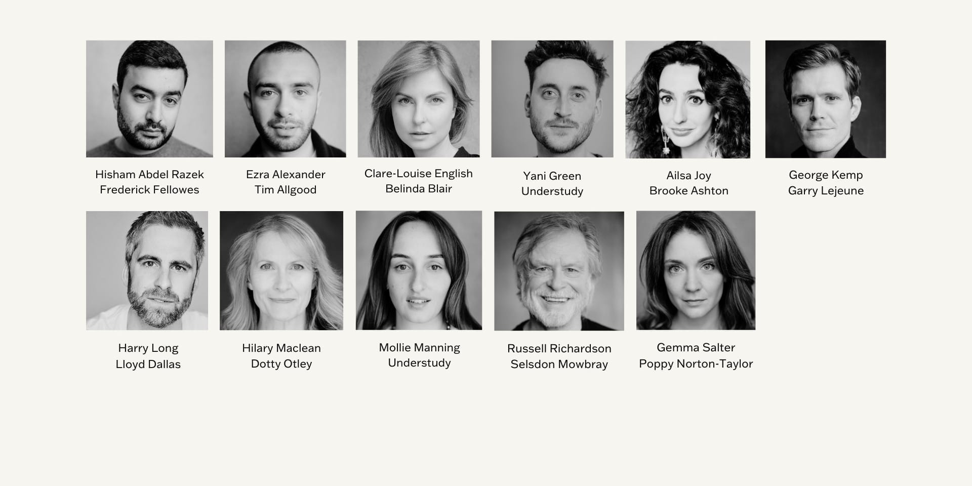 Cast &#038; creative team announced for Noises Off