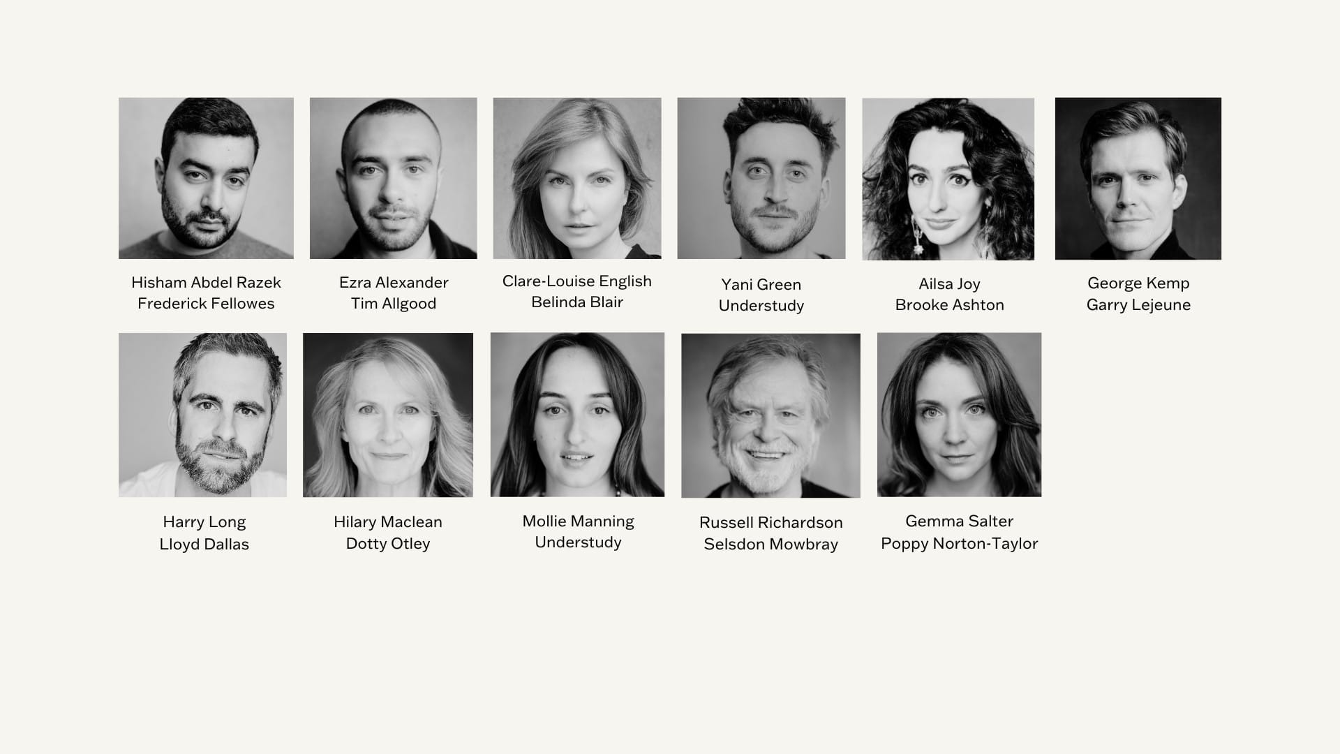 Cast &#038; creative team announced for Noises Off